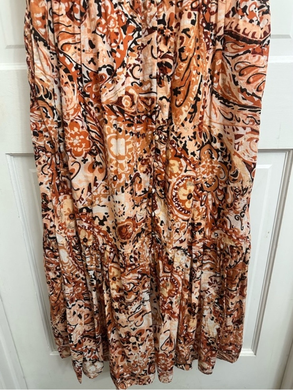 Anthropologie The Peregrine Printed Button Down Tiered
Midi Dress - Picture 7 of 12